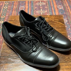 Aldo Black Leather Men's Oxfords